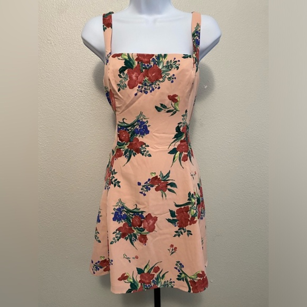 Abercrombie & Fitch Floral Pink Dress M Fairy Feminine‎ Coquette Romantic Soft